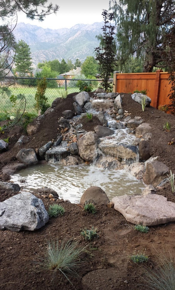 Outdoor Water Feature in Salt Lake City