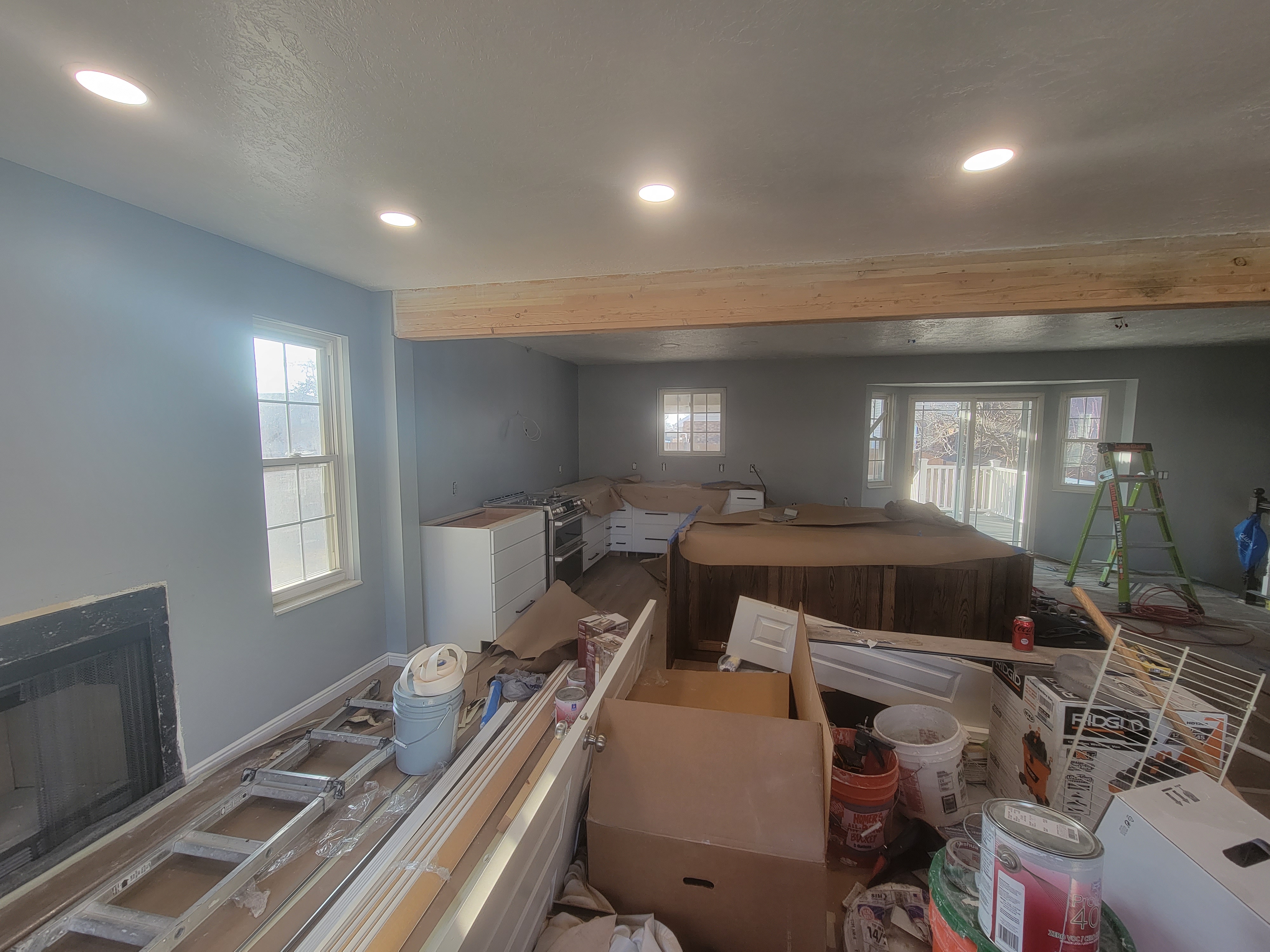 Load-Bearing Beam Installed