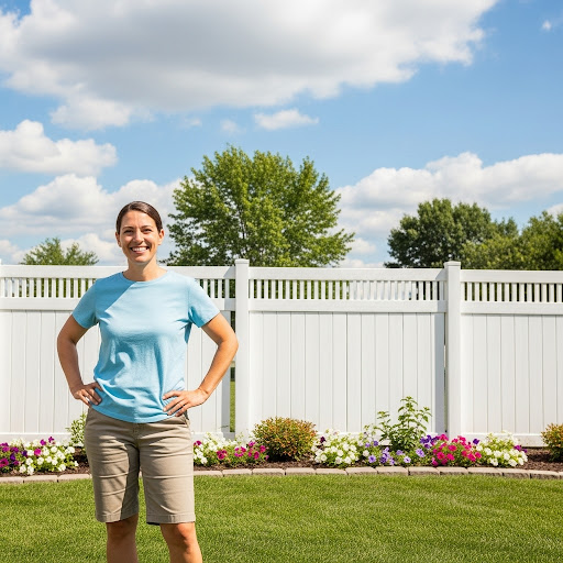 Vinyl Fence Line in Midvale