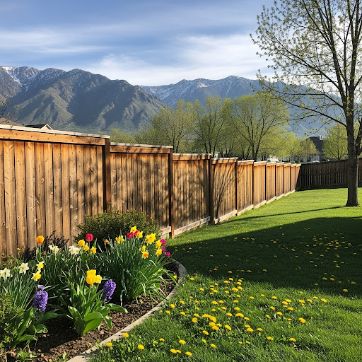 Wood Fence Line in Midvale