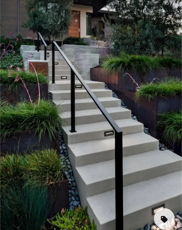 Outdoor Stairs Front of Home with Railing in Midvale